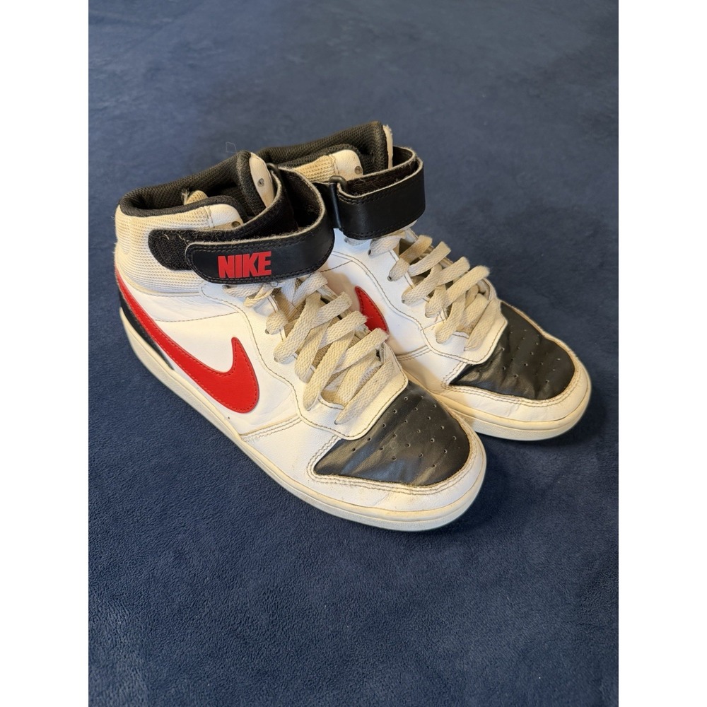 Nike Court Borough Mid 2 Boys Size 6Y White Basketball Shoes Sneakers CD7782-110